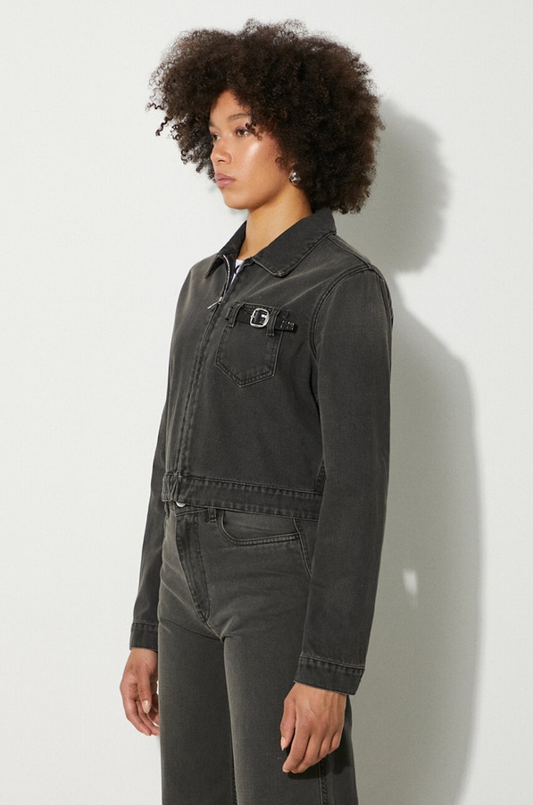 Джинсова куртка coperni Denim Workwear Jacket колір сірий фото 4