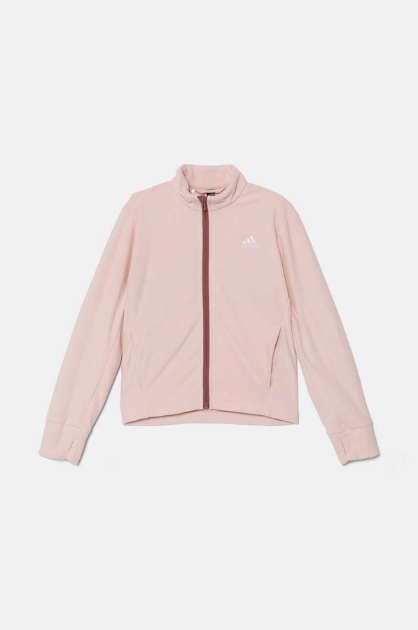 Дитяча куртка adidas J 2in1KT колір рожевий фото 3