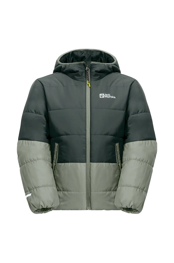 Дитяча зимова куртка Jack Wolfskin колір зелений фото 2