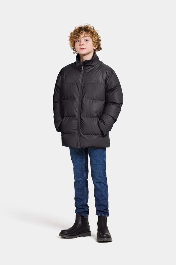 Дитяча куртка Didriksons MEGA KIDS JKT колір чорний
