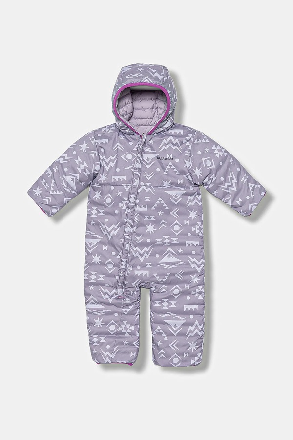 Комбінезон дитячий Columbia Powder Lite Reversible Bunting колір фіолетовий