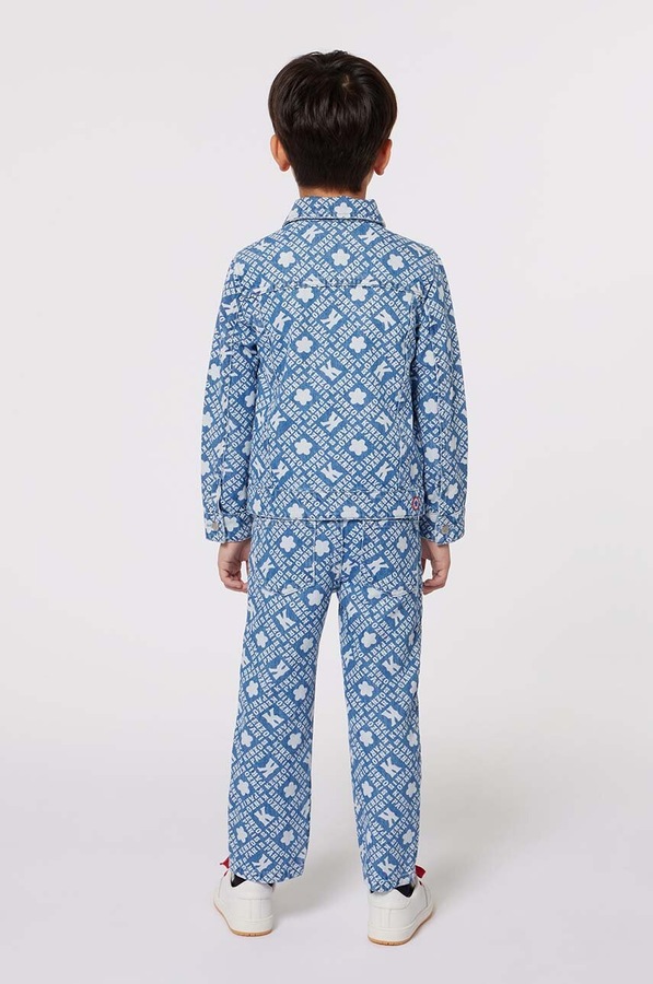 Дитяча джинсова куртка Kenzo Kids фото 3