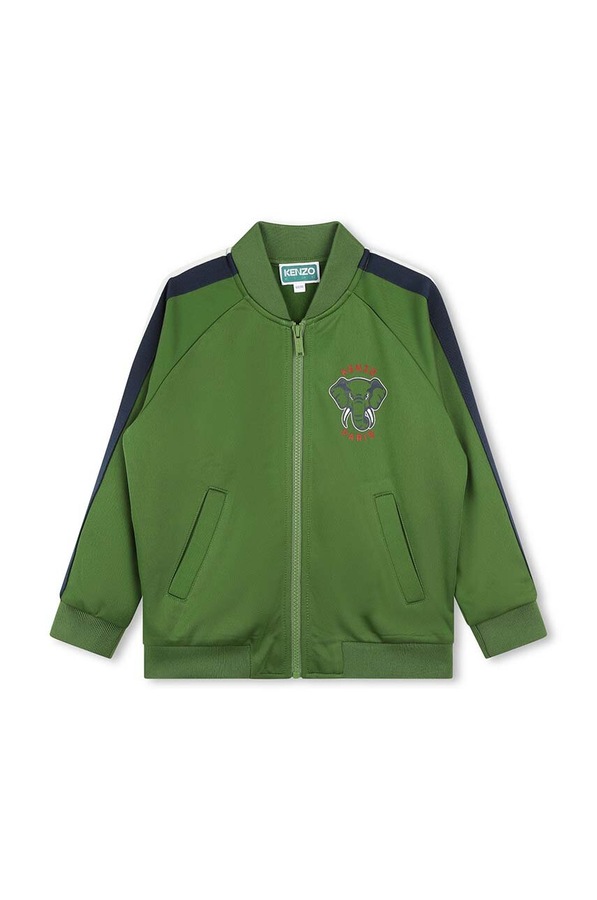 Дитяча кофта Kenzo Kids колір зелений фото 2