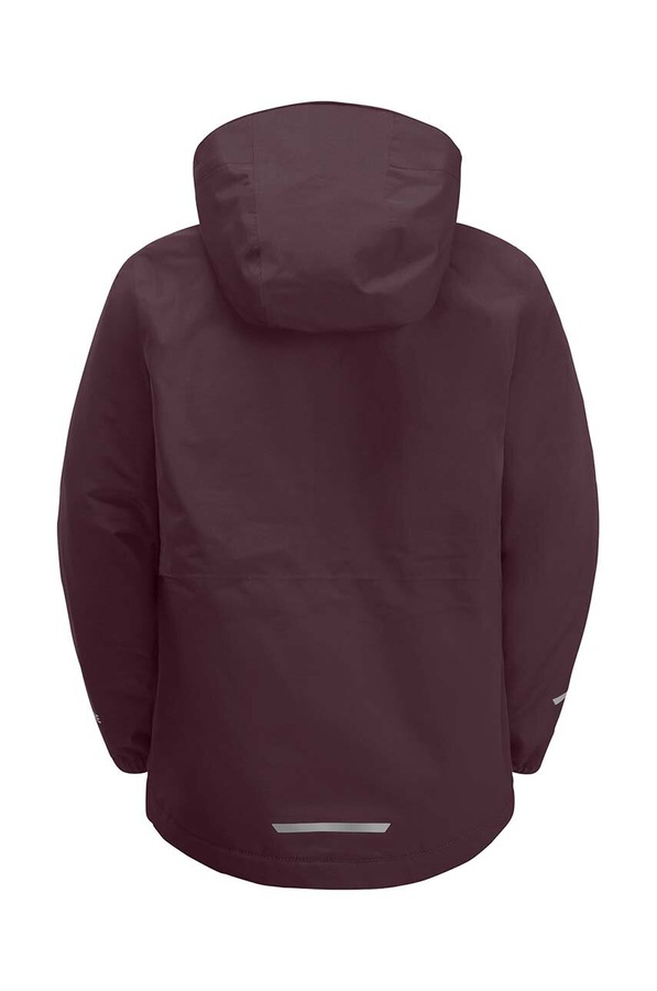 Дитяча гірськолижна куртка Jack Wolfskin колір бордовий фото 3