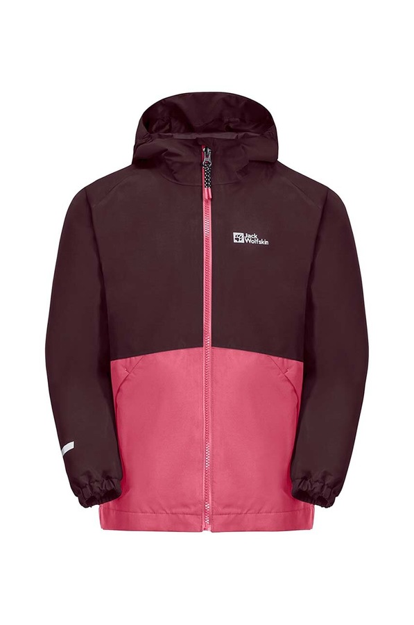 Детская куртка Jack Wolfskin цвет розовый