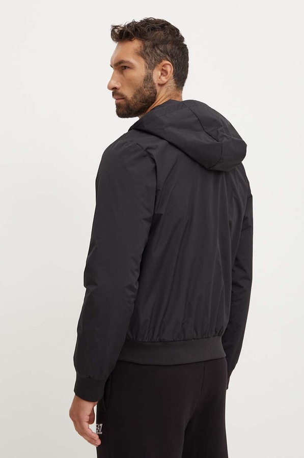 Куртка EA7 Emporio Armani колір чорний фото 3