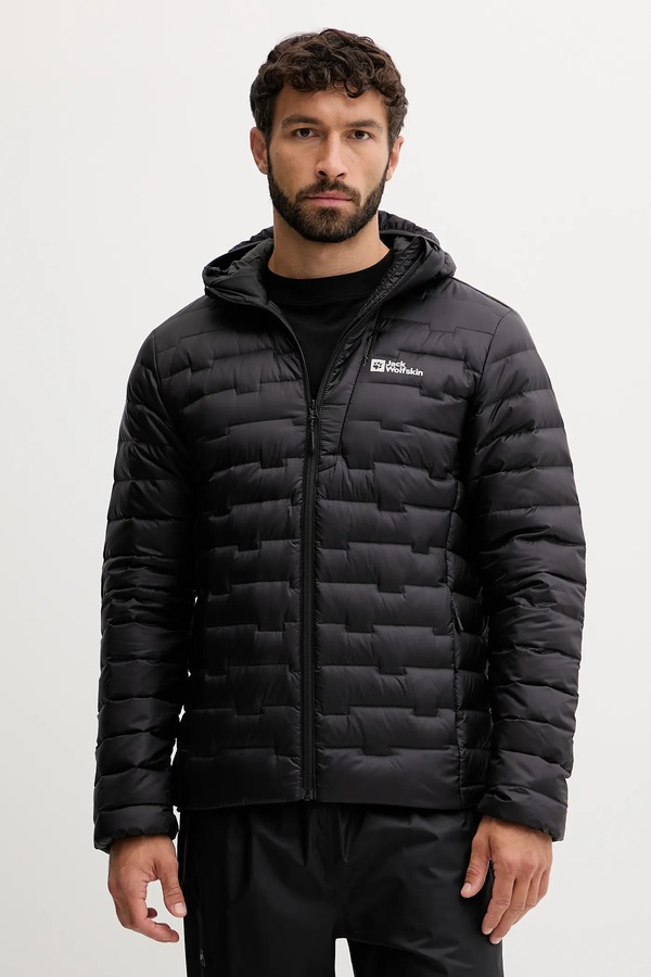 Спортивна пухова куртка Jack Wolfskin Passamani колір помаранчевий