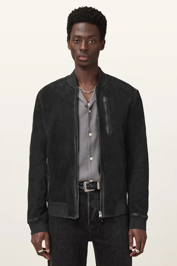 Куртка-бомбер AllSaints цвет черный