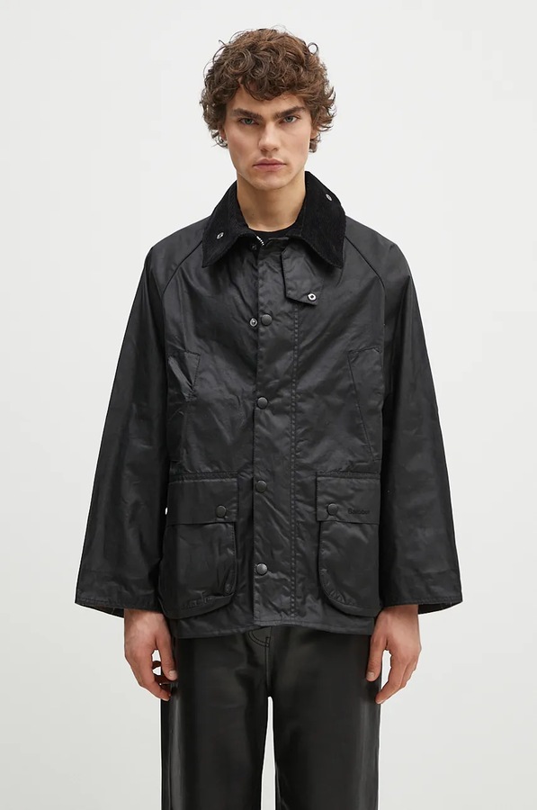 Вощена куртка Barbour OS Bedale Wax Jacket колір чорний