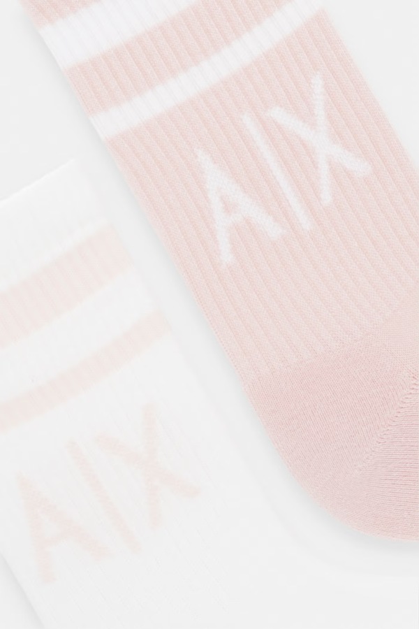 Шкарпетки Armani Exchange 2-pack колір чорний