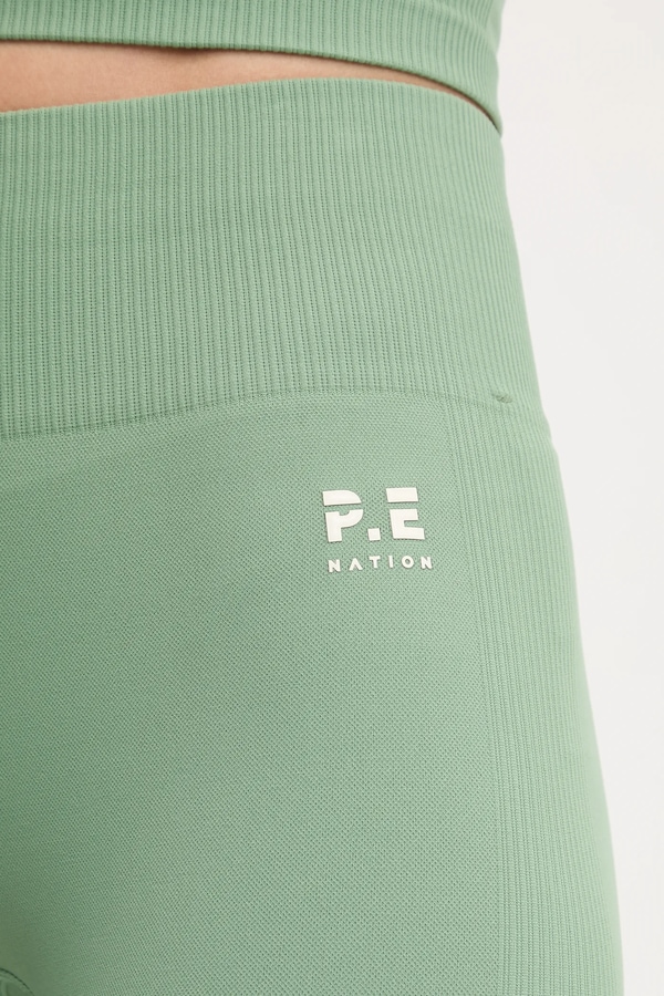 Спортивні легінси жіночі P.E Nation Restore колір зелений фото 4