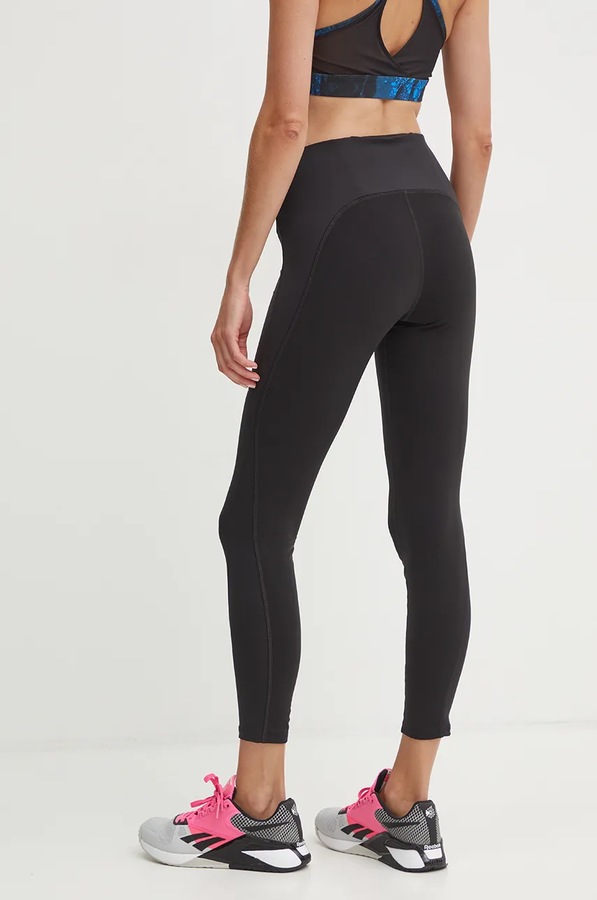 Легінси для бігу Reebok Running Warming колір чорний фото 3