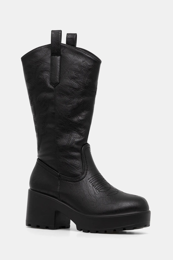 Чоботи Koi Footwear Wintu Long Chunky Western Boots колір чорний