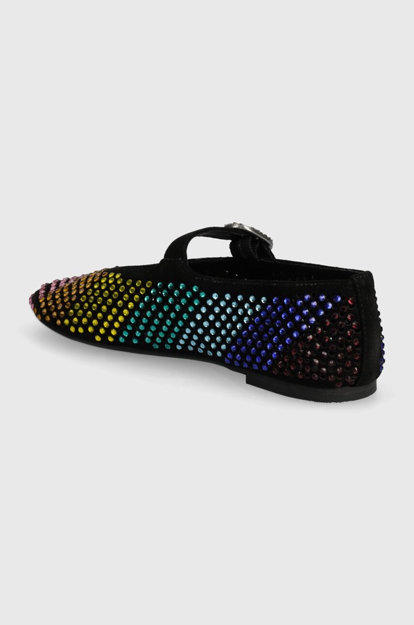Замшеві балетки Kurt Geiger London Mayfair Ballet Flat колір чорний фото 2
