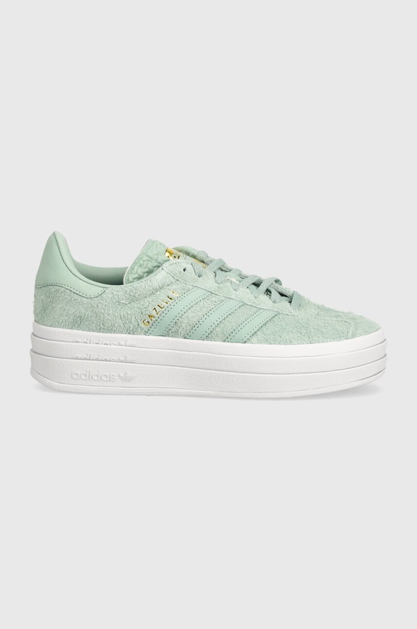 Шкіряні кросівки adidas Originals Gazelle Bold колір бірюзовий
