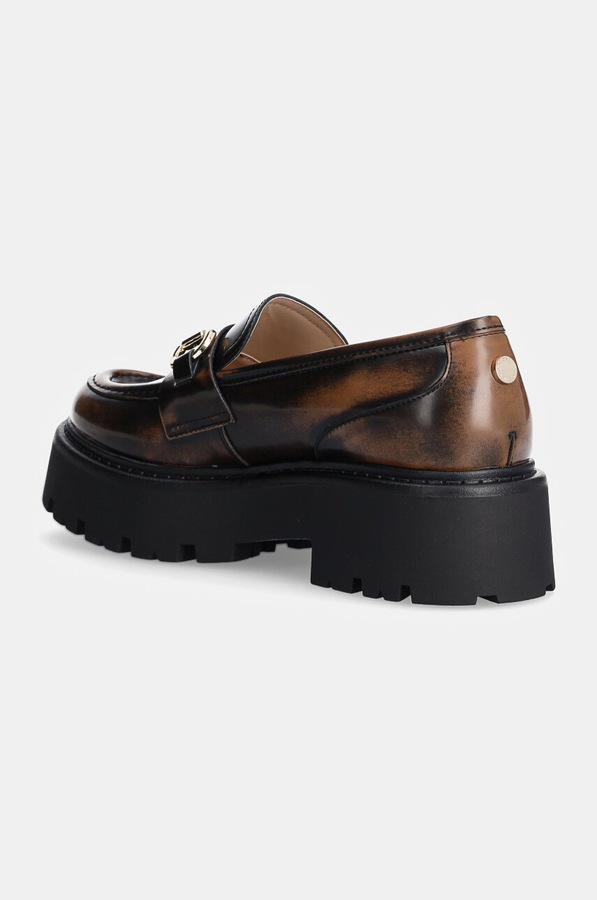 Кожаные мокасины Steve Madden Occupy цвет коричневый фото 2