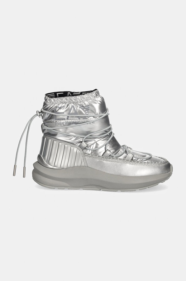 Зимние сапоги EA7 Emporio Armani цвет серебряный