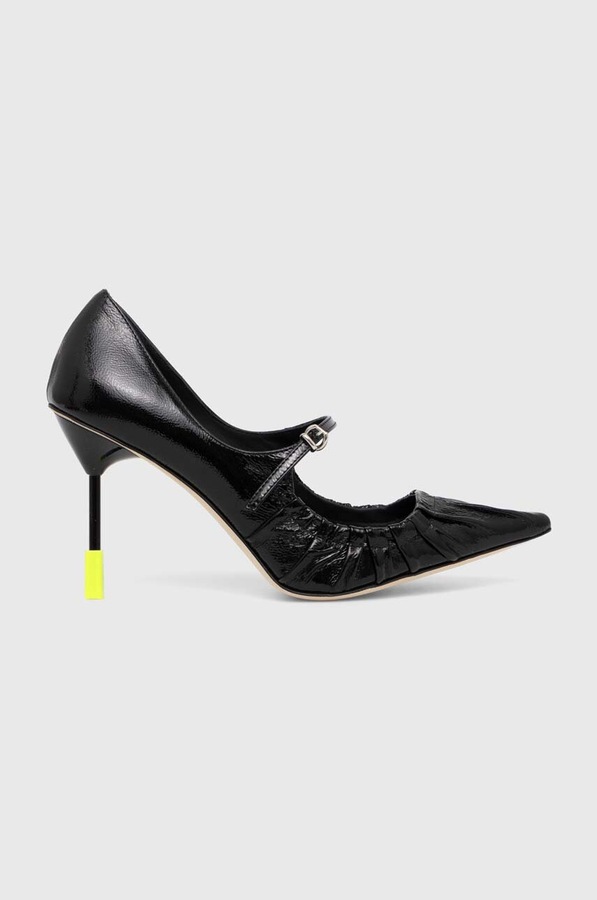 Кожаные туфли MSGM цвет черный