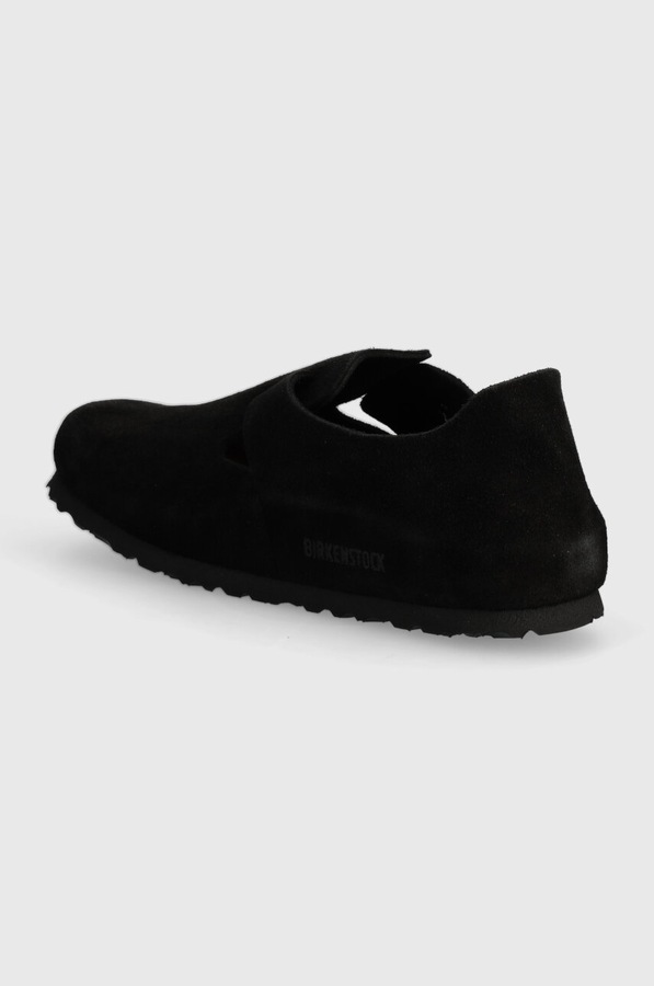 Замшеві туфлі Birkenstock London колір чорний фото 2