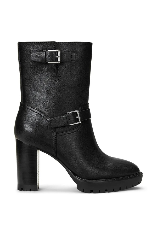 Шкіряні черевики Lauren Ralph Lauren Lyvia колір чорний