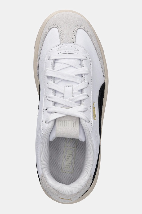 Шкіряні кросівки Puma Lajla T-toe колір білий фото 4