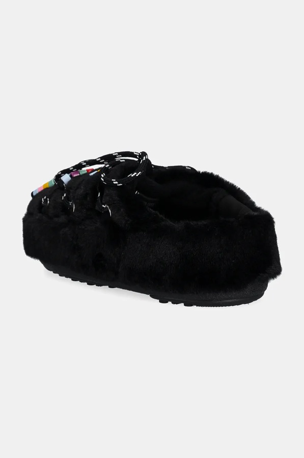 Капці Moon Boot MB MULE FAUX FUR BEADS колір чорний фото 2