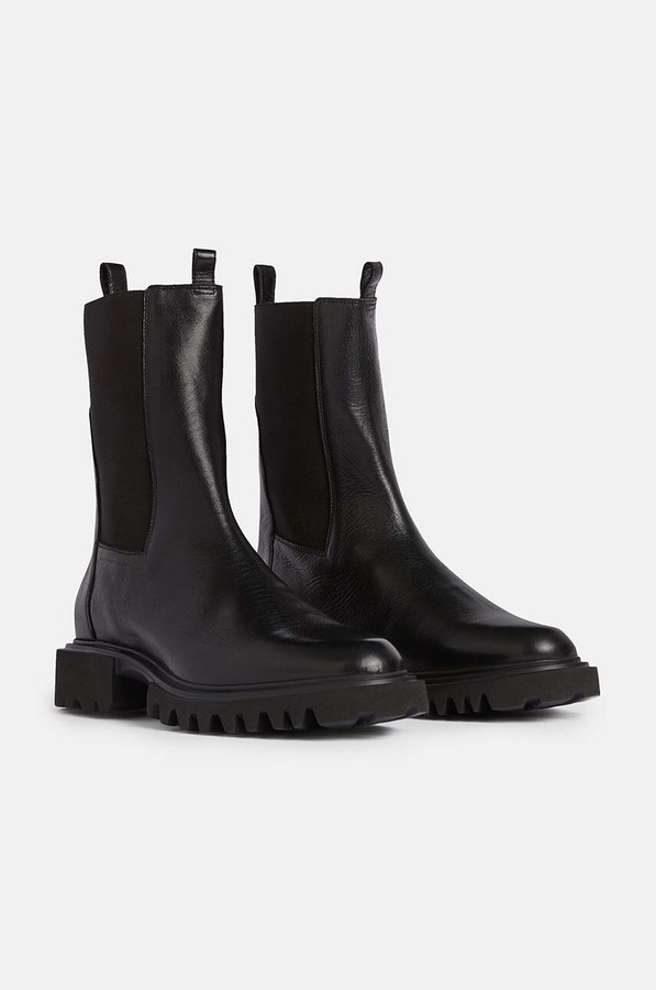Кожаные ботинки AllSaints Hallie Boot цвет черный