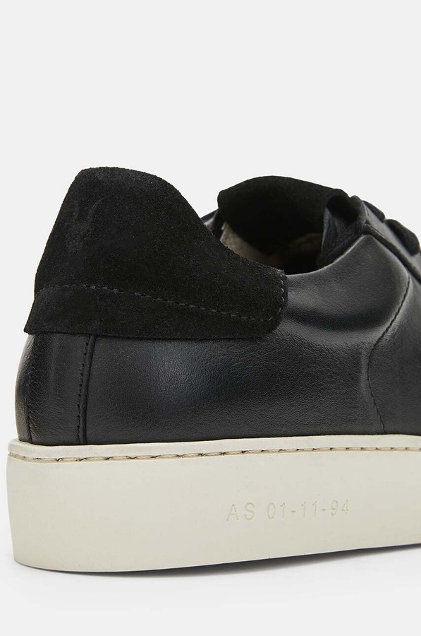 Шкіряні кросівки AllSaints Shana Sneaker колір чорний фото 4