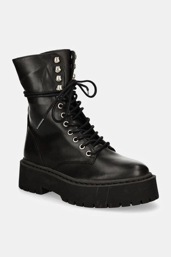 Кожаные ботинки Steve Madden Skywen цвет черный