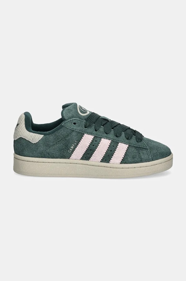Замшеві кросівки adidas Originals Campus 00s W колір зелений