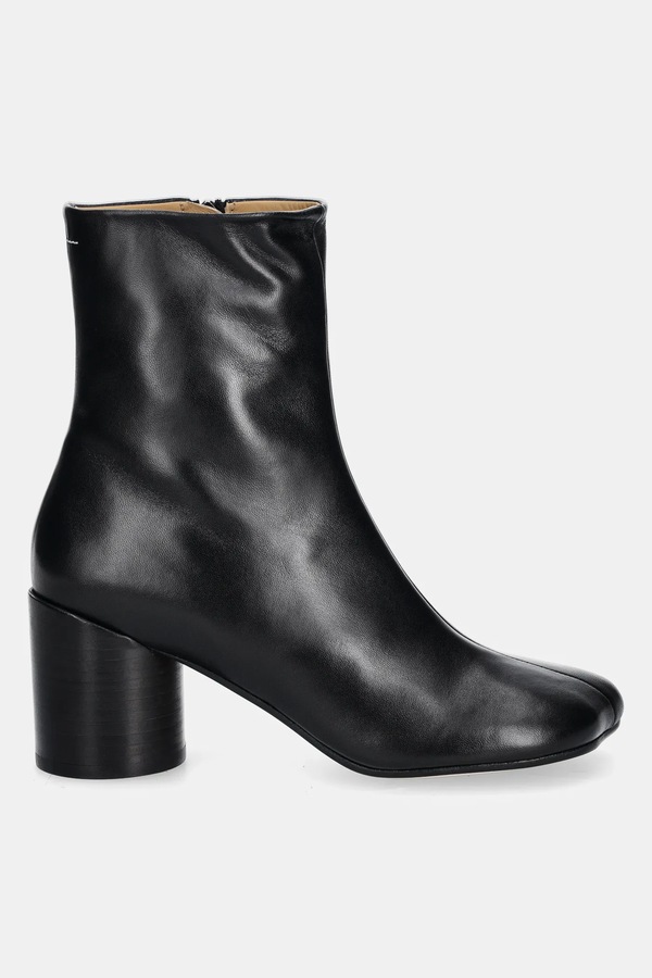 Ботильйони жіночі шкіряні MM6 Maison Margiela колір чорний