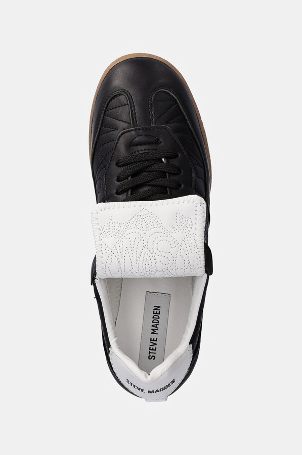 Шкіряні кросівки Steve Madden Eforma колір чорний фото 4