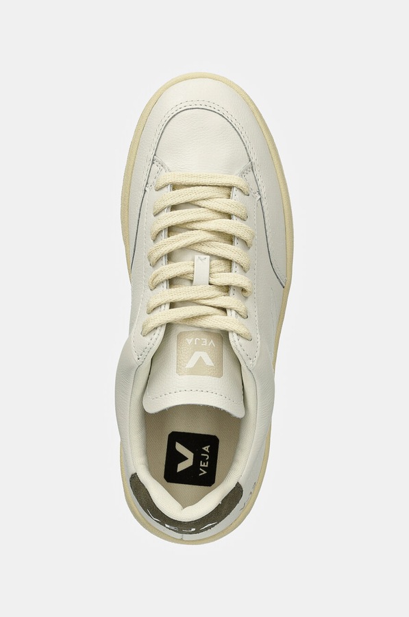 Шкіряні кросівки Veja V-12 Stitch колір білий фото 4