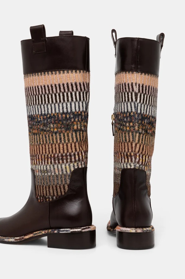 Чоботи Missoni Clo колір коричневий фото 4