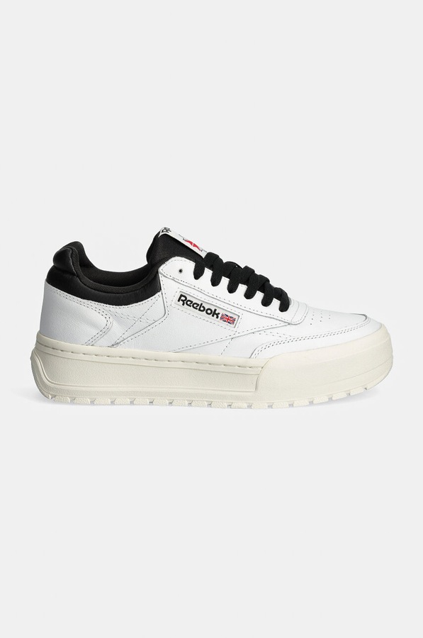 Шкіряні кросівки Reebok Classic Club C Megacourt колір білий фото 2