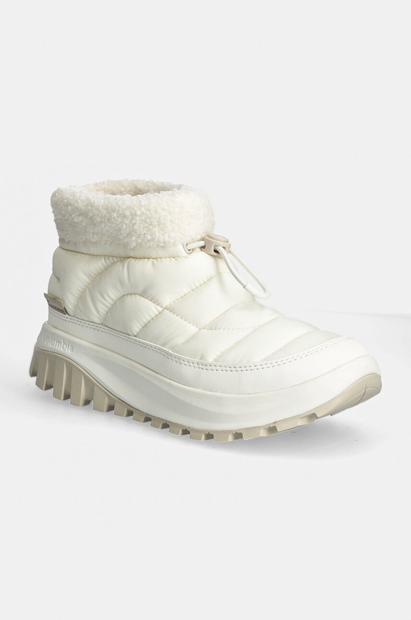 Зимові чоботи Columbia Snowtrot Shorty колір бежевий