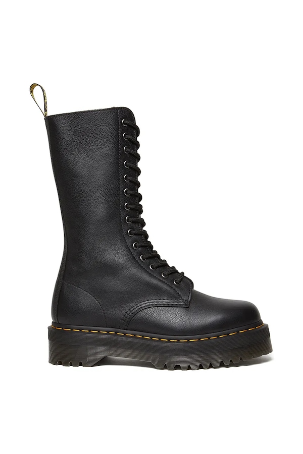 Шкіряні черевики Dr. Martens 1b99 Quad колір чорний