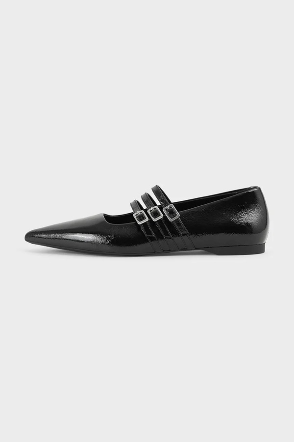 Кожаные балетки Vagabond Shoemakers HERMINE цвет черный