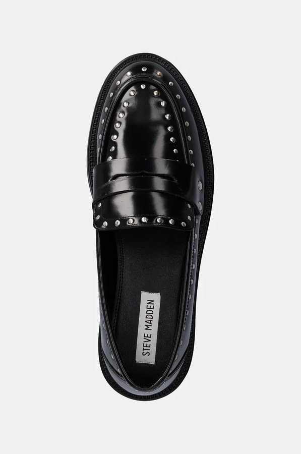Шкіряні мокасини Steve Madden Harloe колір чорний фото 4