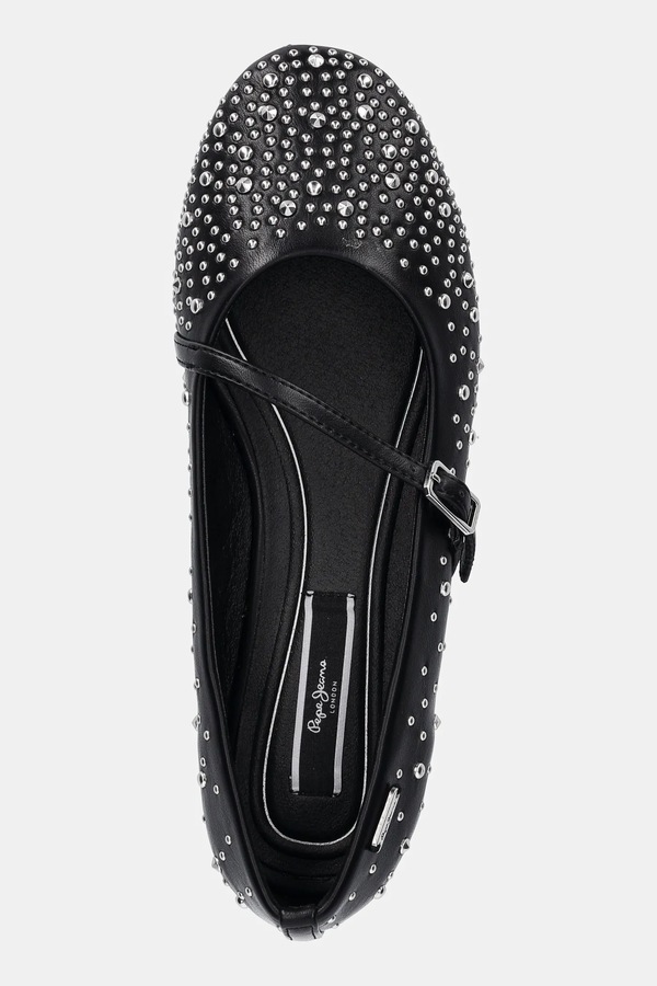 Балетки Pepe Jeans DIANE SHINY колір чорний фото 4