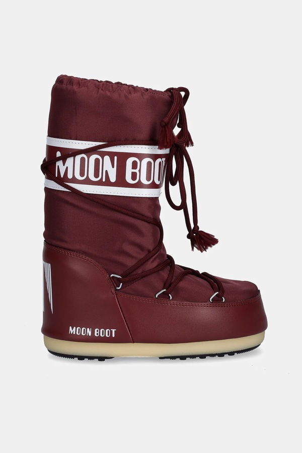 Дитячі чоботи Moon Boot ICON NYLON колір рожевий