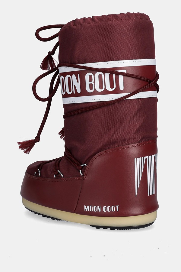 Дитячі чоботи Moon Boot ICON NYLON колір рожевий фото 2