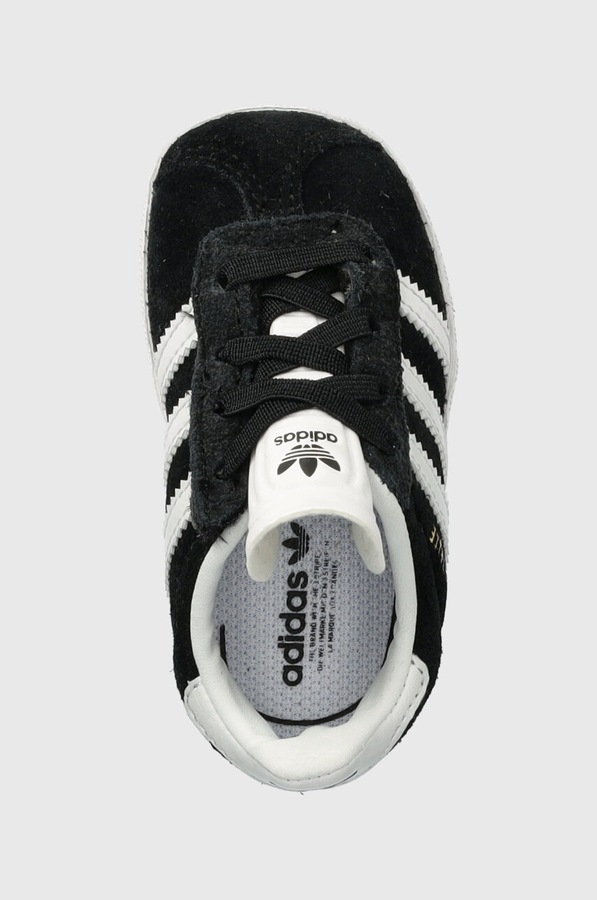 Дитячі кросівки adidas Originals GAZELLE CF EL колір чорний фото 4