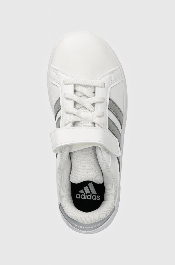 Дитячі кросівки adidas GRAND COURT 2.0 EL C колір сірий фото 4