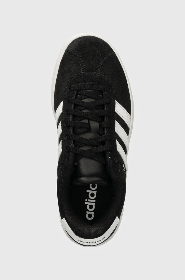 Дитячі кросівки adidas VL COURT BOLD колір чорний фото 4