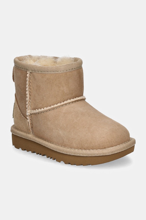Дитячі замшеві чоботи UGG CLASSIC MINI II колір бежевий