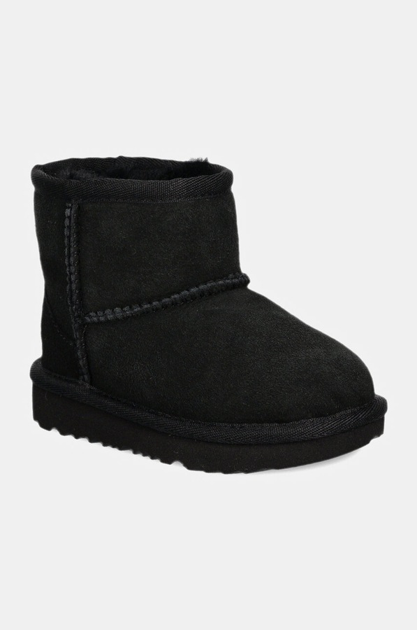 Детские замшевые сапоги UGG CLASSIC MINI II цвет черный