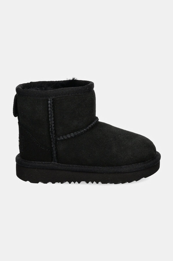 Детские замшевые сапоги UGG CLASSIC MINI II цвет черный