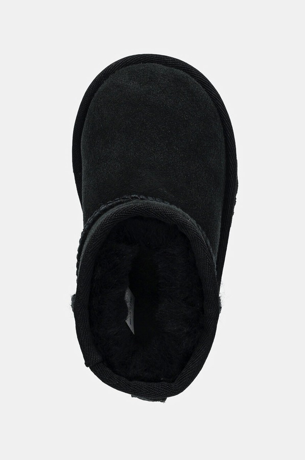 Дитячі замшеві чоботи UGG CLASSIC MINI II колір чорний фото 4