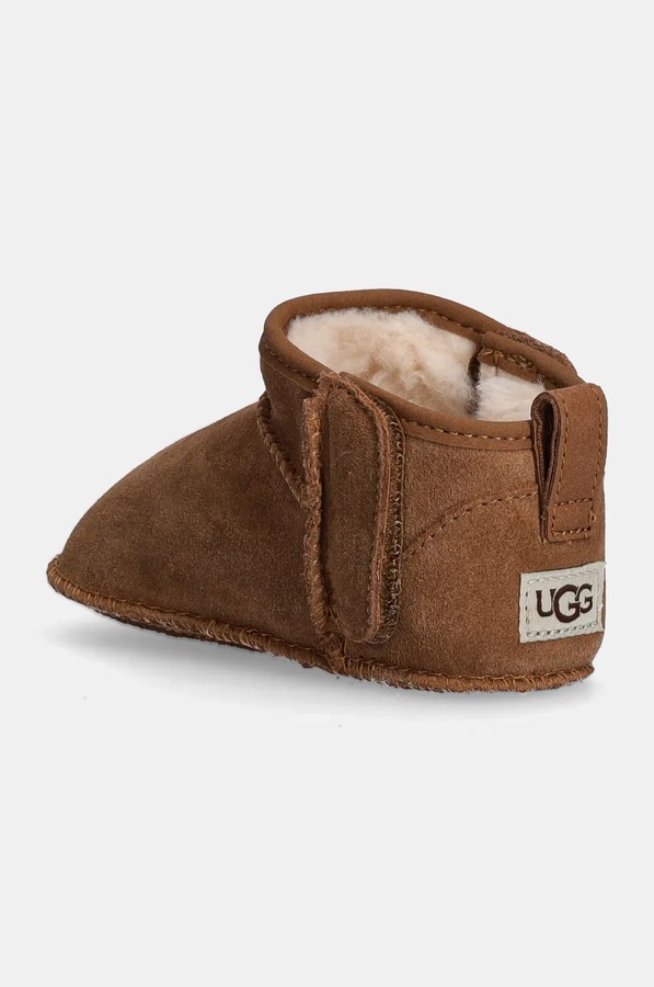 Замшеві кросівки для немовлят UGG BABY CLASSIC ULTRA MINI колір коричневий фото 3